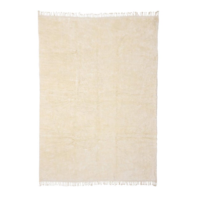 Premium Oversize Hand-Knotted Moroccan Wool Rug | 13'8" X 9'10" | One of a Kind For Sale