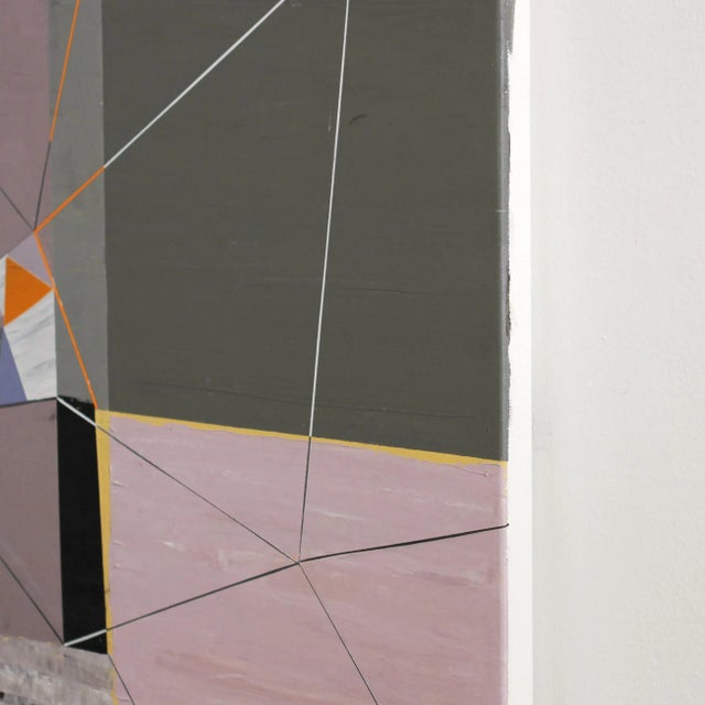 Mid-Century Modern Displacement - Abstract Geometric Modern Layered Original Artwork by Heny Steinberg For Sale - Image 3 of 7