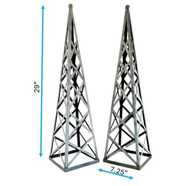 Garden Topiaries Trellises Pair For Sale - Image 9 of 10