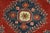 Kazak Rug 8’1” X 9’7” Red Wool Tribal Hand-Knotted Carpet For Sale - Image 4 of 15