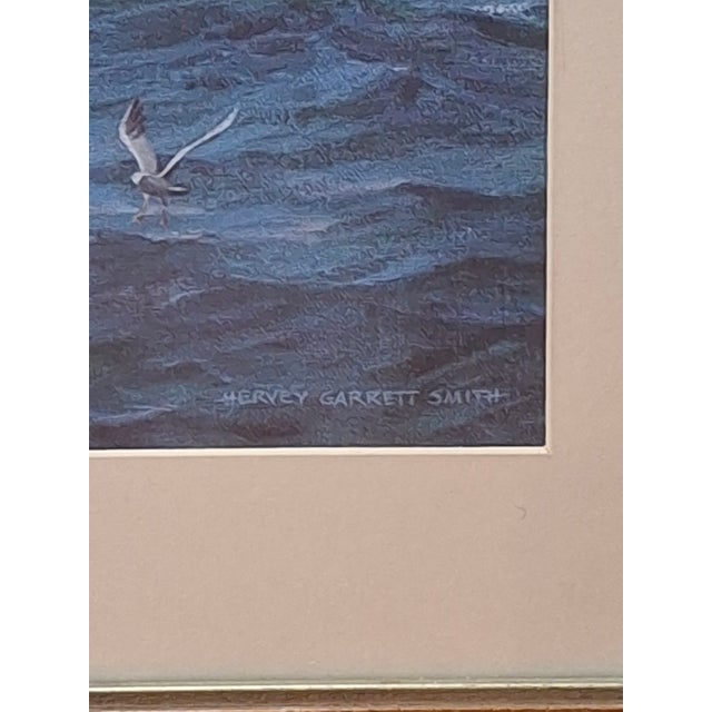 1950s Hervey Garrett Smith "Mayflower Ii" Signed Maritime Print – Framed 26.5" X 33" For Sale In Boston - Image 6 of 11