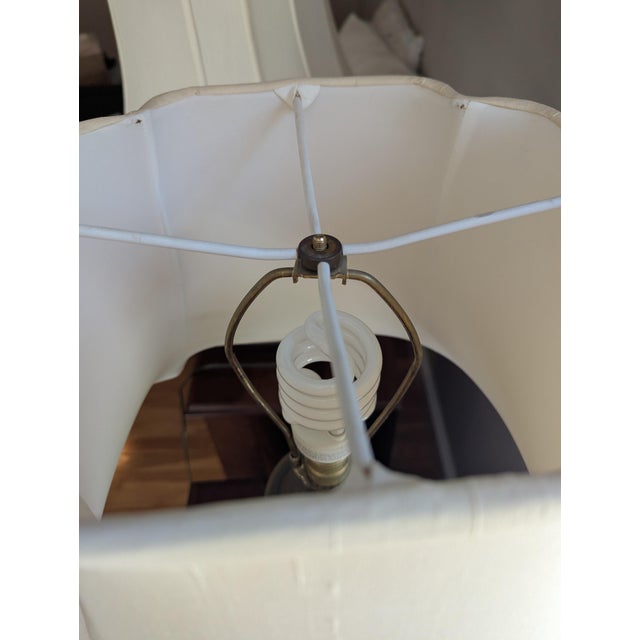 White Late 20th Century Maitland-Smith Limited Table Lamp For Sale - Image 8 of 9