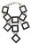 Paco Rabanne Paris Futuristic Chrome and Enamel Necklace For Sale