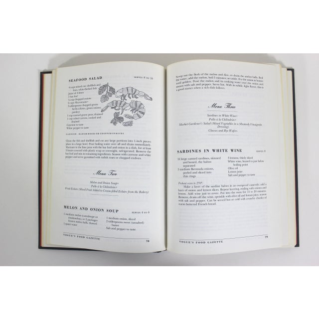 1981 Food in Vogue With Blue Linen Hard Cover Book For Sale - Image 10 of 10