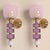 Mid-Century Modern 1990s Pink and Purple Murano Glass Sconces - a Pair For Sale - Image 3 of 13