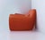 Vintage Orange Leather Armchair by Cinova, Italy, 1980s For Sale - Image 3 of 8