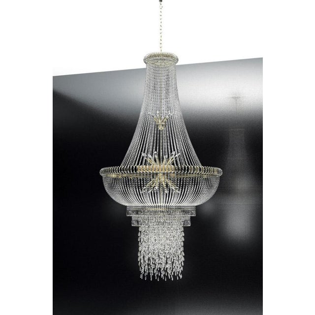 Allure 12 Lights Chandelier in Polished Chrome and Crystal by Aggiolight For Sale - Image 6 of 9