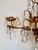Italian Tole Gold Triple Arm Candle Wall Sconce With Crystals For Sale - Image 12 of 12