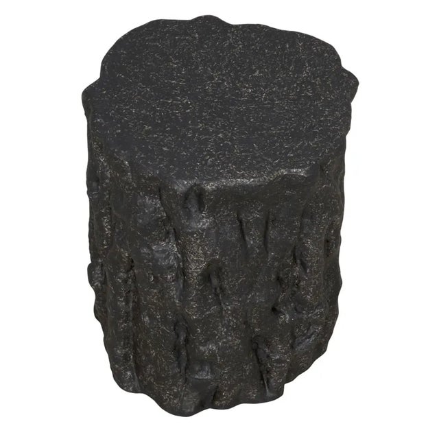 Not Yet Made - Made To Order NOIR Damono Stool/Side Table, Black Fiber Cement For Sale - Image 5 of 5