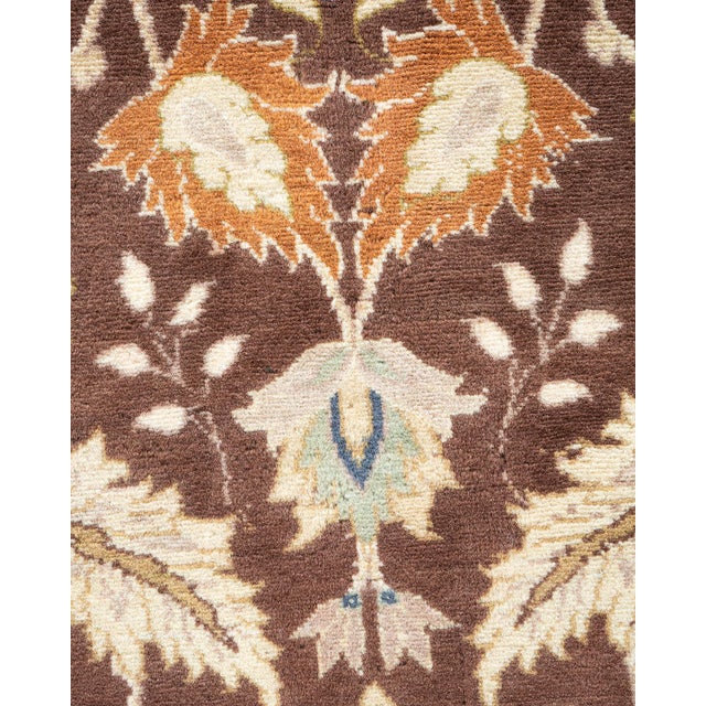 Traditional Mogul, One-of-a-Kind Hand-Knotted Area Rug - Brown, 3' 1" x 5' 2" For Sale - Image 3 of 8