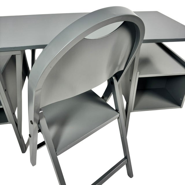 Desk and Chair Set fom Castiglioni, 1979, Set of 2 For Sale - Image 11 of 15