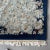 Dimensions: H 165” x W 121” Vintage Persian Kirman wool room size rug with central medallion on blue background. Please...