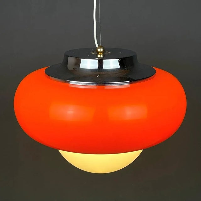 Mid-Century Pendant Lamp by Meblo for Guzzini, 1970s For Sale - Image 6 of 11