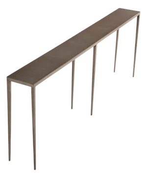 Long Iron Console With Bronze Wash in the Manner of Jean-Michel Frank