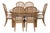 Stanley Furniture 7-Piece Dining Set With Oval Table and Upholstered Chairs For Sale