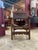 Early 20th Century Early 20th Century Spanish Revival Leather Throne Chair For Sale - Image 5 of 6