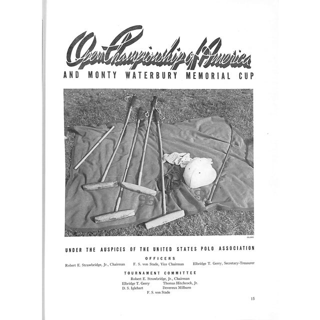 Us Open Polo Championship Meadow Brook Club September 1938 For Sale - Image 10 of 17