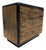 1970s Acid-Etched Brass & Ebony Lacquer Chest by Bernhard Rohne for Mastercraft For Sale