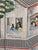 Early 20th Century Traditional Chinese Export Chinoiserie Style Large Six Panel Folding Silverleaf Screen of Harbor For Sale - Image 17 of 18