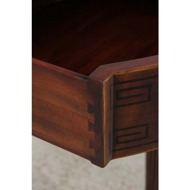 Theodore Alexander Georgian Style Mahogany Inlay Buffet Console Table For Sale In Philadelphia - Image 6 of 15