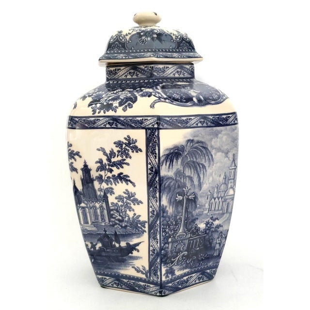 Ginger Temple Jar Staffordshire Style For Sale In Miami - Image 6 of 12