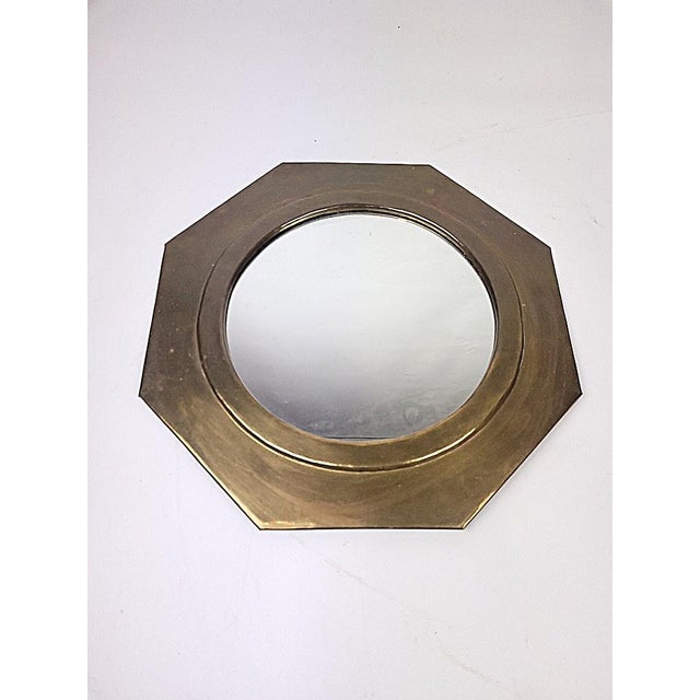 1960s Brass Framed Mirror, 1960s For Sale - Image 5 of 7