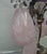 19th Century Opulent French Louis XV Huge Natural Rose Quartz, Amethyst and Clear Quartz Rock Crystal Girandole, Table Lamp For Sale - Image 13 of 18