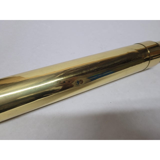 Solid Brass Ship Captains Telescope For Sale - Image 12 of 12