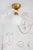 Mitzi Maisie 16 in. 1 Light Pendant in Aged Brass and Ceramic Rough Texture White Finish For Sale In New York - Image 6 of 15