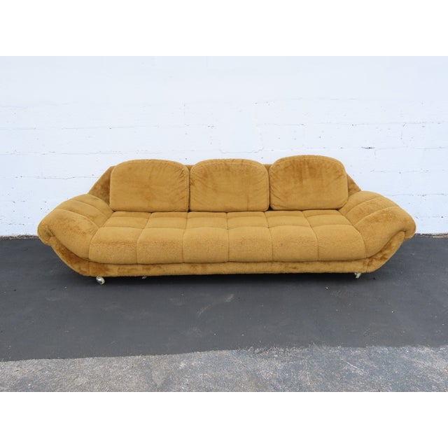 Wood Mid Century Modern Long Gondola Sofa Adrian Pearsall Style 6387 For Sale - Image 7 of 12