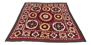 Vintage Handmade Turkish Suzani Fabric Bedding