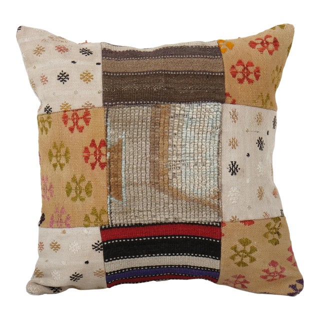 Handmade Turkish Kilim Pillow Cover For Sale