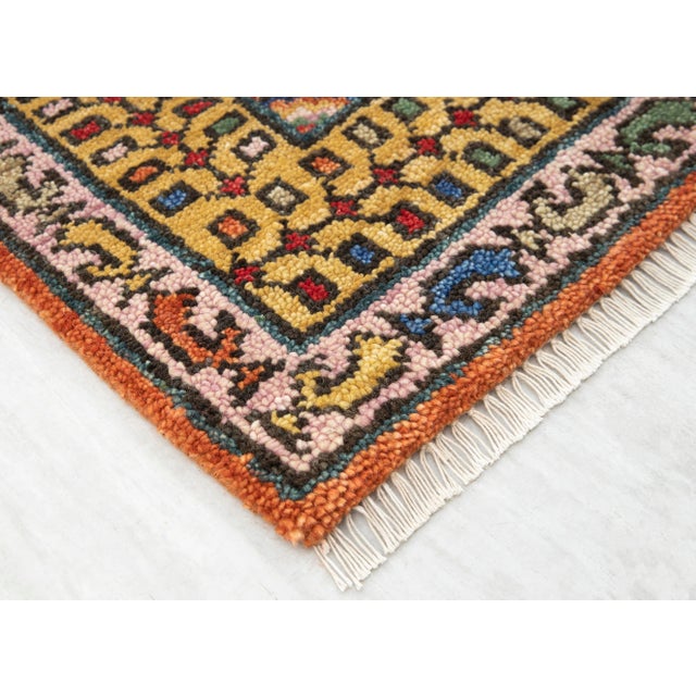 2.6x20Ft. Brunt Orange Persian Design Inspired Hand Knotted Wool Runner Rug For Sale - Image 13 of 17