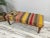 Wood Handmade Colorblock Kilim Upholstered Bench For Sale - Image 7 of 10