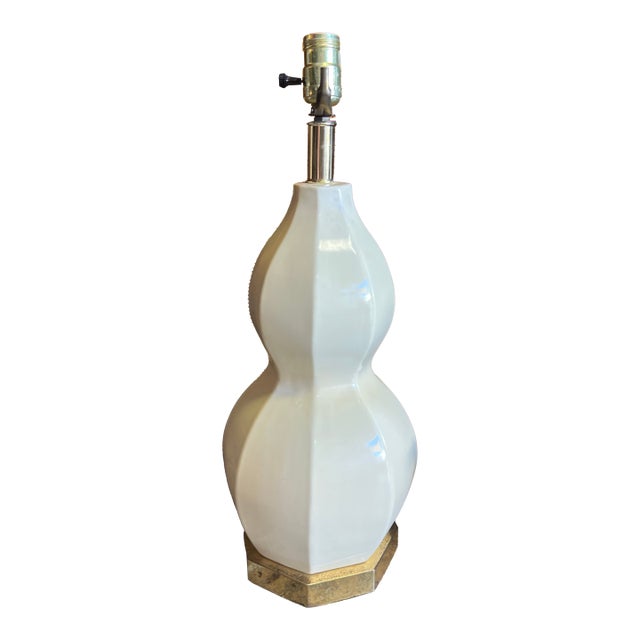 Late 20th Century Double Gourd Table Lamp For Sale