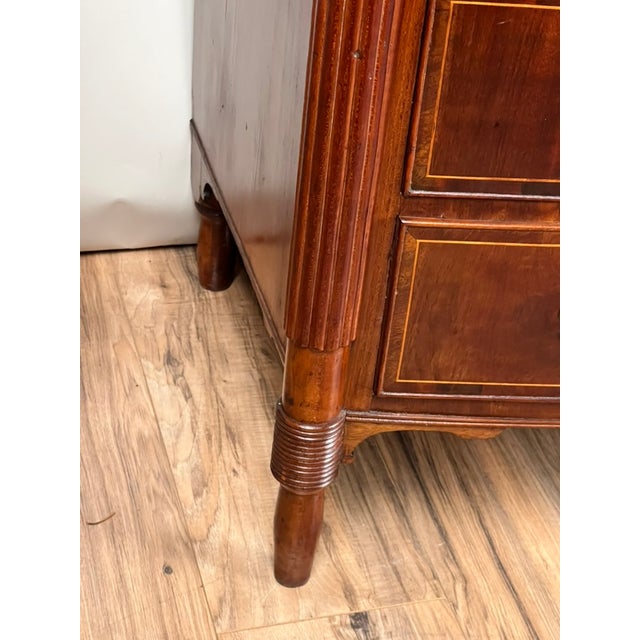 Antique Sheraton Mahogany Bowfront Chest C. Early 19th Century For Sale - Image 12 of 15