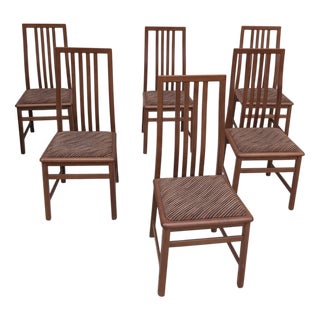 Dining Chairs by Mario Marenco for Mobilgirgi, 1970s, Set of 6 For Sale