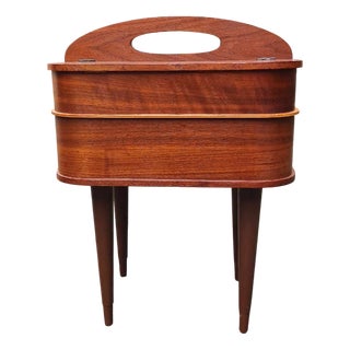 Danish Sewing Box in Teak, 1960s For Sale