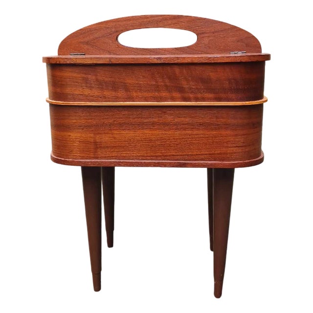 Danish Sewing Box in Teak, 1960s For Sale
