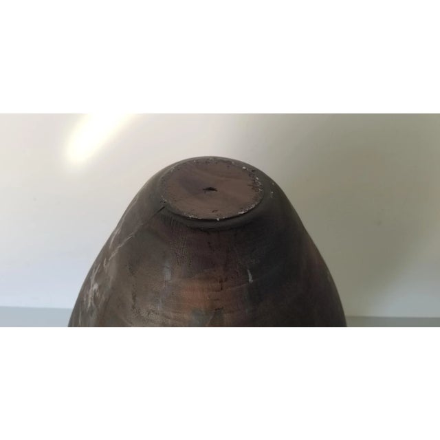 Large- Vintage Raku Art Pottery Vase For Sale - Image 9 of 11