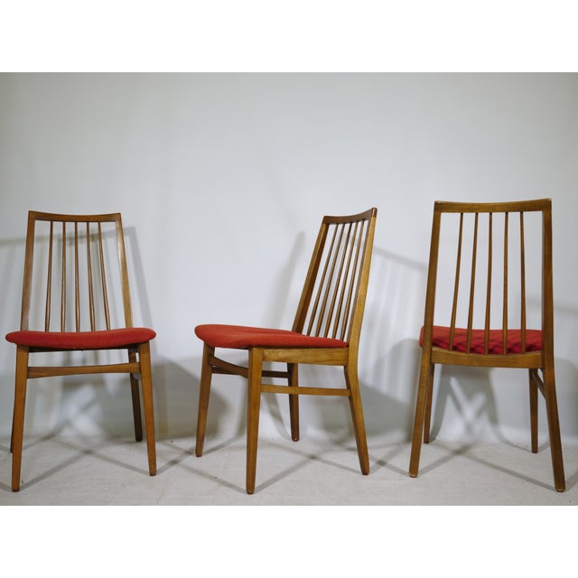 Mid-Century Dining Chairs in Walnut, 1960s, Set of 10 For Sale - Image 6 of 13