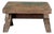 Small Occasional Stool in Upcycled Teak with Traces of Green Chrome on the Top, 1990s For Sale