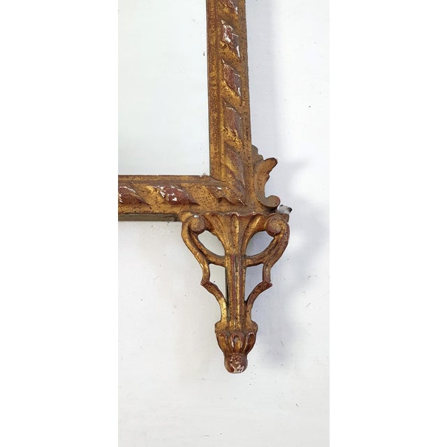 Gold Italian Guilded Mantle Mirror, 1930s For Sale - Image 8 of 15