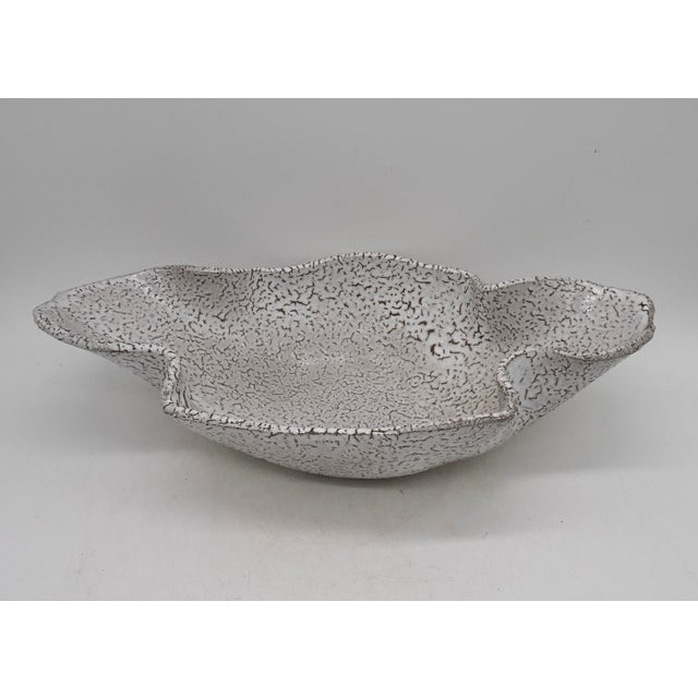 Large Ceramic Handkerchief Centerpiece in the style of Vallauris, 1970s For Sale - Image 13 of 18