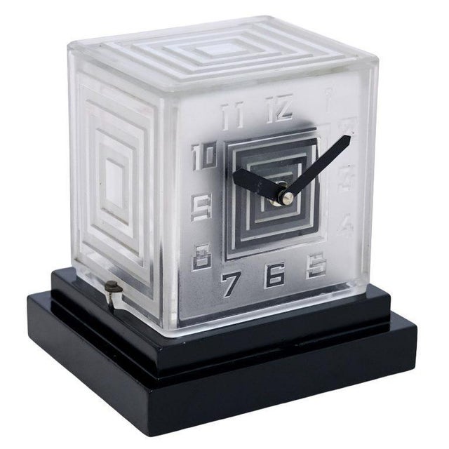 Cubist Table Clock, 1931 For Sale - Image 5 of 8