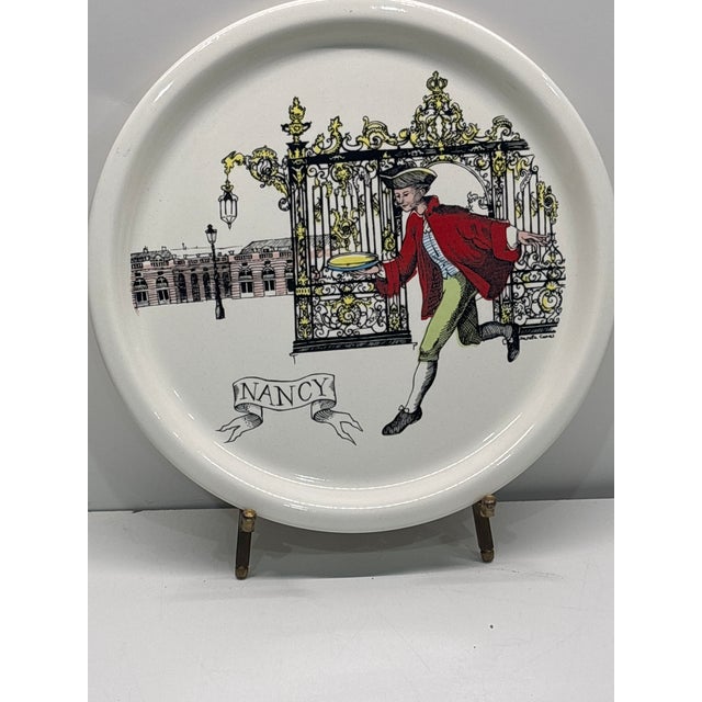 17th Century Set of 6 Salins France Quiche Lorraine 9 1/4” Plate Nancy Metz Toul Epinal (#Pa) For Sale - Image 16 of 18