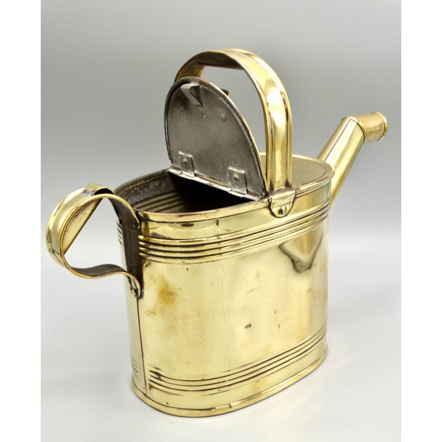 Antique English Brass Hot Water Can Chairish