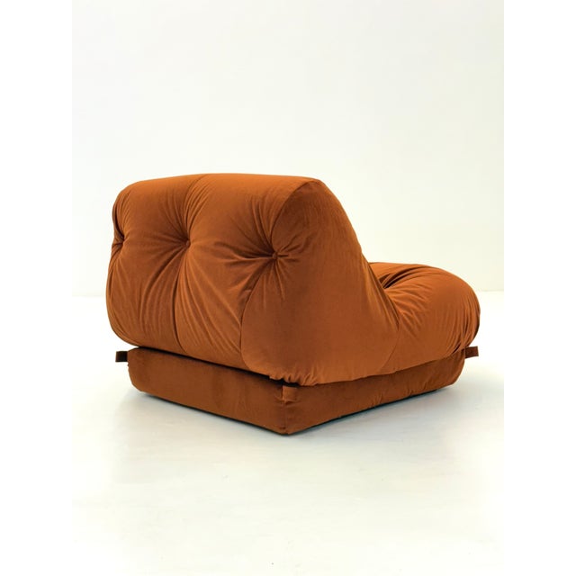 Orange Nuvolone Armchair by Rino Maturi for Mimo Padova, 1970s For Sale - Image 6 of 9