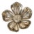 1960's Flower Ashtray With Removable Petals Silver Plate Floral Cocktail Ashtray For Sale
