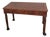 Vintage Regency-Style Figured Yew & Tooled Leather Writing Desk For Sale
